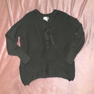 Ruby Moon Army Green Sweater